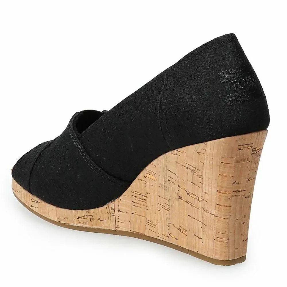 TOMS CLASSIC CANVAS WEDGE SANDAL - Picture 4 of 16